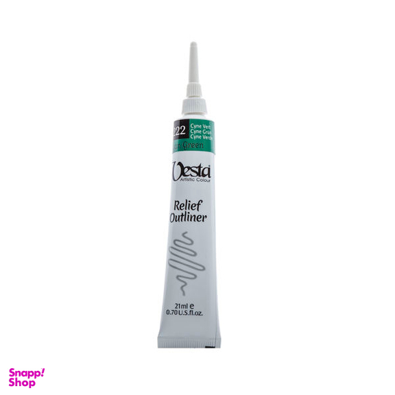 خمیر دورگیر وستا مدل Cyan Green 222 حجم 21 میلی لیتر