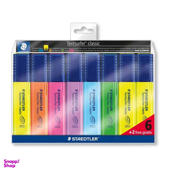 ماژیک علامت زن استدلر مدل6+2 Textsurfer classic کد 364A-WP8