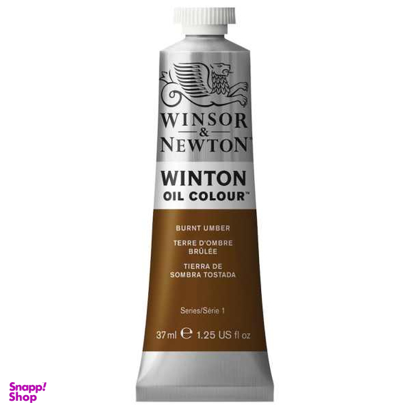 رنگ روغن وینزور وینتون مدل BURNT UMBER 3 حجم 37 میلی لیتر