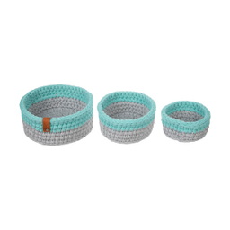 سبد قلاب بافی تریکو مهتاک کد 84100 مجموعه 3 عددی