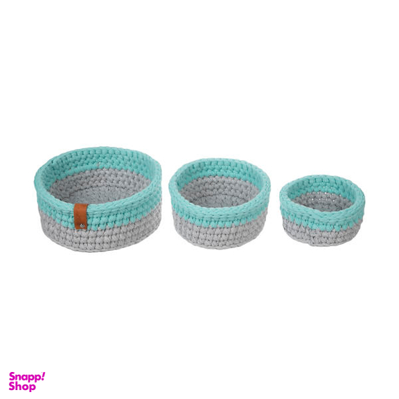 سبد قلاب بافی تریکو مهتاک کد 84100 مجموعه 3 عددی