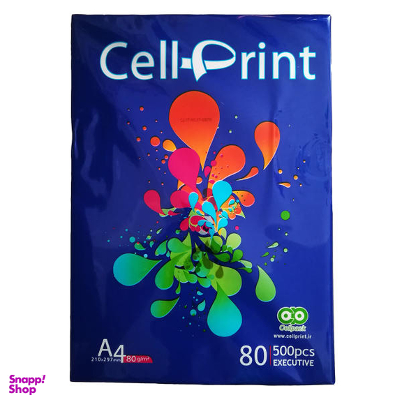 کاغذ A4 سل پرینت (Cell-Print) مدل پلاس بسته 500 عددی