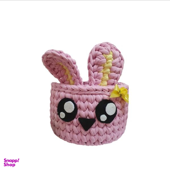 سبد قلاب بافی تریکو مدل خرگوش