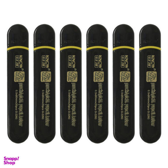 نوک مداد نوکی 0.5 میلی متری نو مدل G-2293 بسته 6 عددی