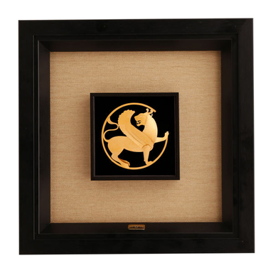 تابلو طلاکوب الون طرح شیر بالدار