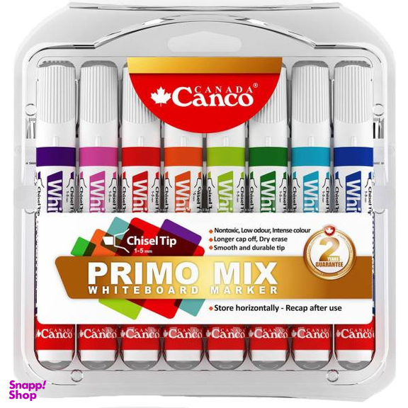 ماژیک وایت برد کنکو (Canco) مدل Primo Mix بسته 8 عددی