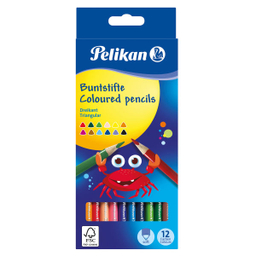 مداد رنگی 12 رنگ پلیکان مدل Dreikant کد 700115