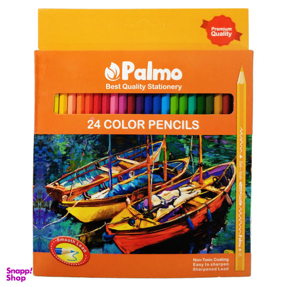 مداد رنگی 24 رنگ پالمو مدل 3205-TriBoats