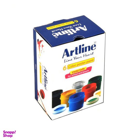 گواش 6 رنگ آرت لاین کد 820PL6