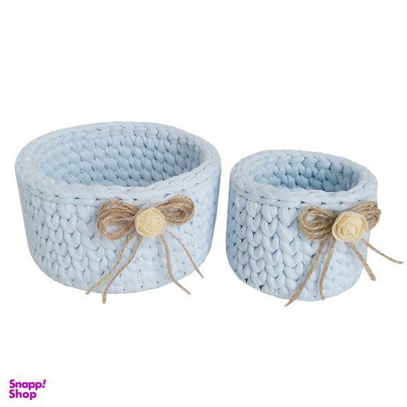 سبد قلاب بافی تریکو کد 108 مجموعه 2 عددی