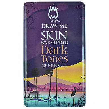 مداد رنگی 12 رنگ ام کیو مدل Dark SKIN