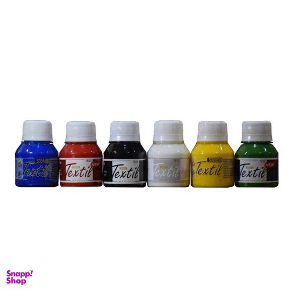 رنگ پارچه سوداکو مدل TexTie حجم 55 میلی لیتر بسته 6 عددی