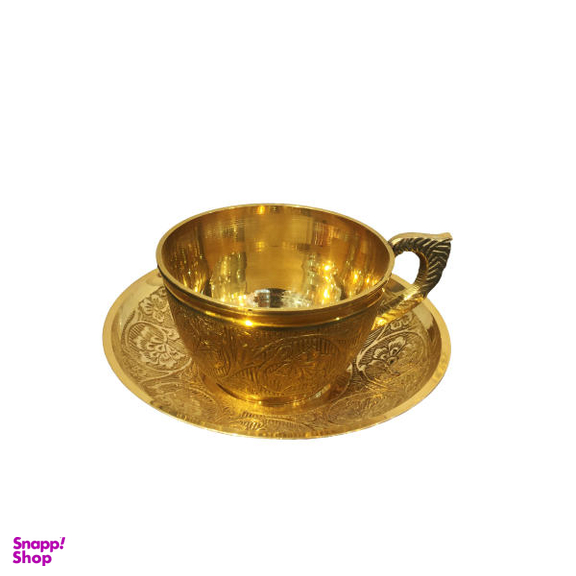 فنجان و نعلبکی برنجی کد PHB02