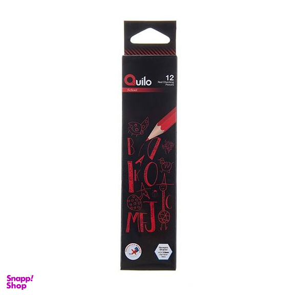 مداد قرمز کوییلو کد 634002 بسته 12 عددی