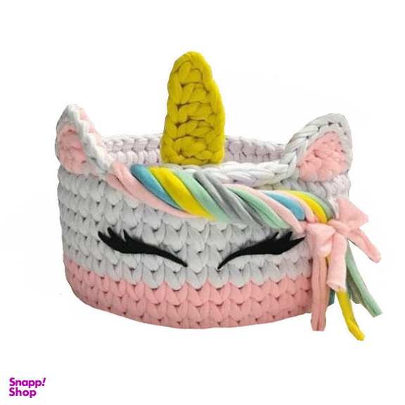 سبد قلاب بافی تریکو مدل یونیکورن