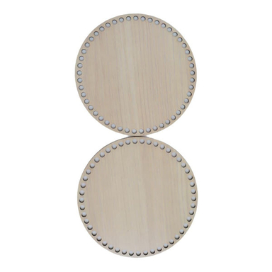 کفی تریکو بافی مدل دایره 10 کد K10-2 بسته 2 عددی
