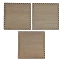 کفی تریکو بافی مدل مربع 15 کد M15-3 بسته 3 عددی