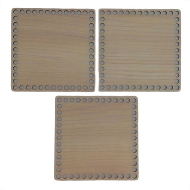 کفی تریکو بافی مدل مربع 15 کد M15-3 بسته 3 عددی