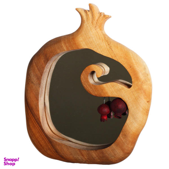 آیینه چوبی کارکیا طرح انار کد W26
