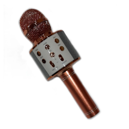 میکروفن بلوتوث اسپیکردارمدل ws-858 رنگ رز گلد