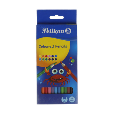 مداد رنگی 12 رنگ پلیکان مدل 601289