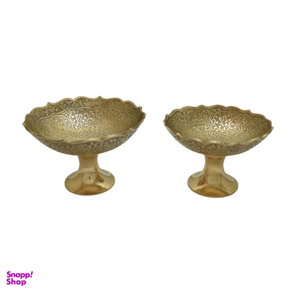 شکلات خوری برنزی مدل دو طوطی کد S1311 مجموعه 2 عددی