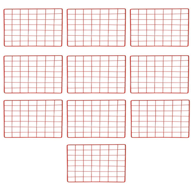 قفسه فلزی مدل مشبک بسته 10 عددی