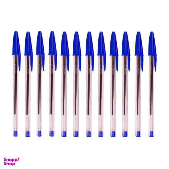 خودکار بیک مدل Cristal Medium 1mm کد B12 بسته 12 عددی