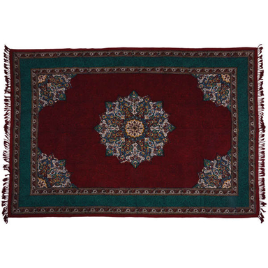پارچه قلمکار نرگس‌ خانی طرح لچک ترنج متراکم مدل 00-30 سایز 150 × 100 سانتی‌ متر