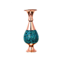 صراحی فیروزه کوب کد 02 ارتفاع 16سانتی متر