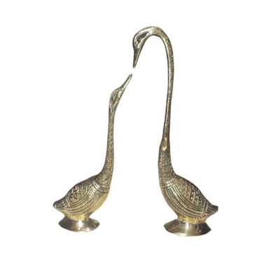 مجسمه برنجی طرح قو عاشق کد 120 مجموعه 2 عددی
