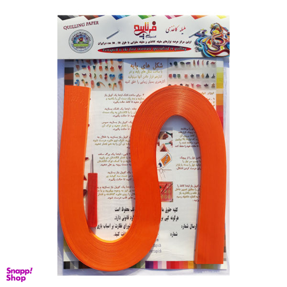نوار ملیله کاغذی فرتاپیچ کد 01 بسته 100 عددی همراه پیچک