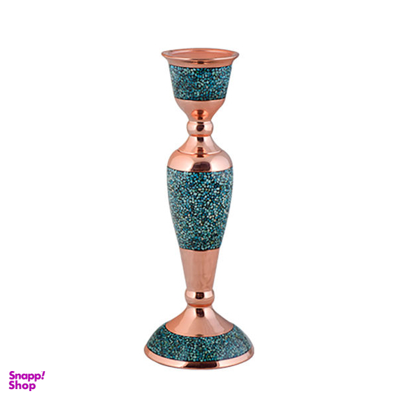 شمعدان بزرگ فیروزه کوبی آقاجانی کد 025