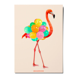 کارت پستال ماسا دیزاین طرح بادکنک مدل ZOD088