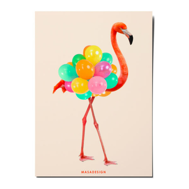 کارت پستال ماسا دیزاین طرح بادکنک مدل ZOD088