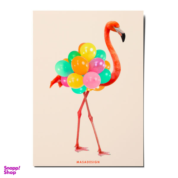 کارت پستال ماسا دیزاین طرح بادکنک مدل ZOD088