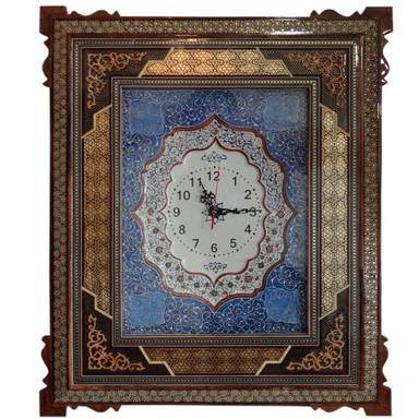 ساعت دیواری خاتم کاری مدل W035