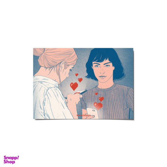 کارت پستال ماسا دیزاین طرح عشق کد postv173