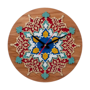 ساعت دیواری معرق کاری هُم آدیس مدل نگار کد CK 610-L