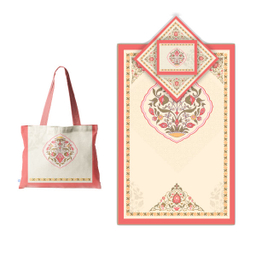 سجاده و جانماز شمسه نگار مدل DTD64 به همراه کیف