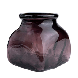 گلدان شیشه‌ای مدل مکعب کد 2