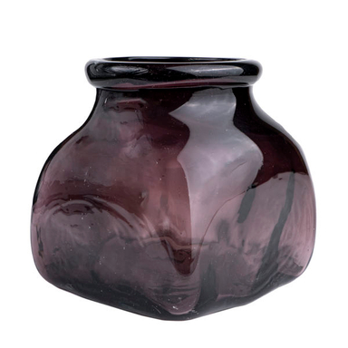 گلدان شیشه‌ای مدل مکعب کد 2