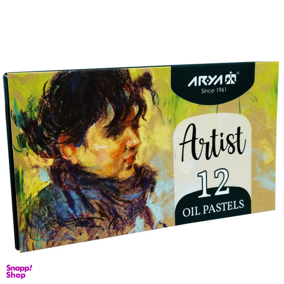 پاستل 12 رنگ آریا مدل ARTIST کد 2601