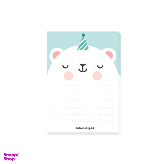 کاغذ یادداشت کیوتی مدل Happy Polar Bear بسته 30 عددی