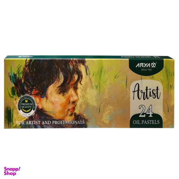 پاستل روغنی 24 رنگ آریا مدل Permium-03 کد 129584