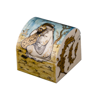 جعبه جواهرات استخوانی طرح مجنون صفوی مدل میشا کد2