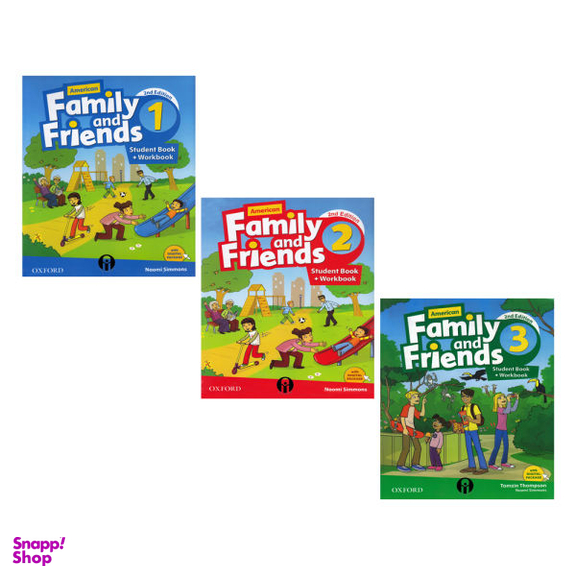 کتاب American Family And Friends Second Edition اثر Tamzin Thompson and Naomi Simmons انتشارات الوندپویان سه جلدی