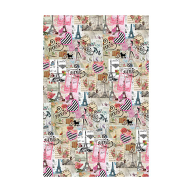 کاغذ کادو مدل پاریس بسته 5 عددی