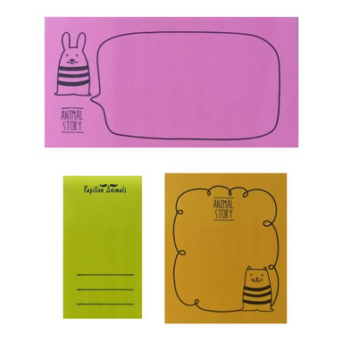 کاغذ یادداشت چسب دار اسکول فنس کد 1-92124 مجموعه 3 عددی