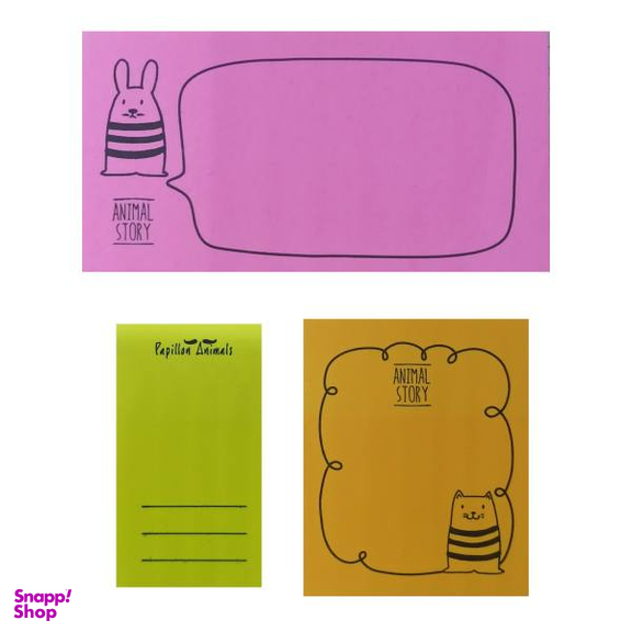 کاغذ یادداشت چسب دار اسکول فنس کد 1-92124 مجموعه 3 عددی